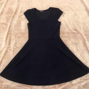 Navy blue skater dress